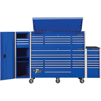 Armoire latérale série RX, 7 tiroirs, 19" la x 25" p x 39-1/4" h, Bleu TEQ496 | Duraquip Inc