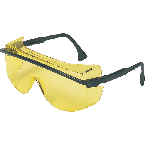 Uvex&reg; Astrospec OTG&reg; 3001 Safety Glasses, Amber Lens, Anti-Scratch, ANSI Z87+/Meets/Exceeds CSA Z94.3 Duraquip Inc
