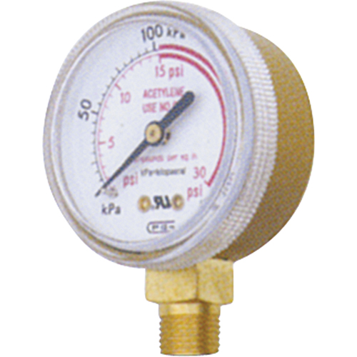 Pressure Gauges, 1-1/2" , 0 - 4000 psi, Bottom Mount, Analogue Duraquip Inc