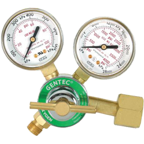 D&eacute;tendeur &agrave; simple d&eacute;tente de s&eacute;rie l&eacute;g&egrave;re, Oxyg&egrave;ne, Entr&eacute;e CGA540 Duraquip Inc