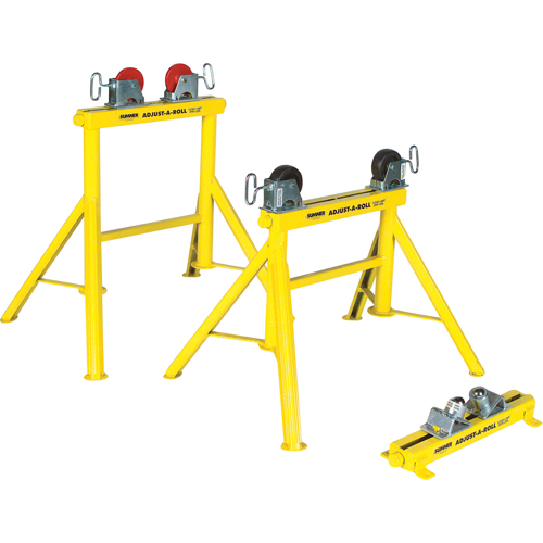 Adjust-A-Rolls&reg; Stand, 1000 lbs. Load Capacity, 36" Pipe Capacity Duraquip Inc