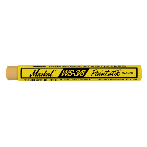 B&acirc;ton de peinture WS-3/8 Paintstik, B&acirc;ton plein, Jaune Duraquip Inc