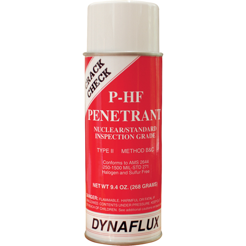 NDT Spray - Visible Dye Penetrant System, Aerosol Can Duraquip Inc