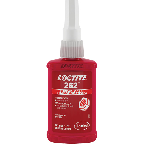Compos&eacute; de blocage 262, Rouge, &eacute;lev&eacute;, 50 ml, Bouteille Duraquip Inc