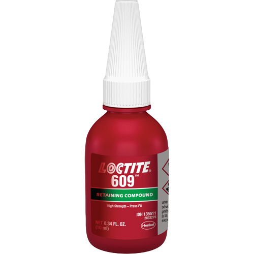 Compos&eacute; de retenue 609 &agrave; usage g&eacute;n&eacute;ral, 10 ml, Bouteille, Vert Duraquip Inc