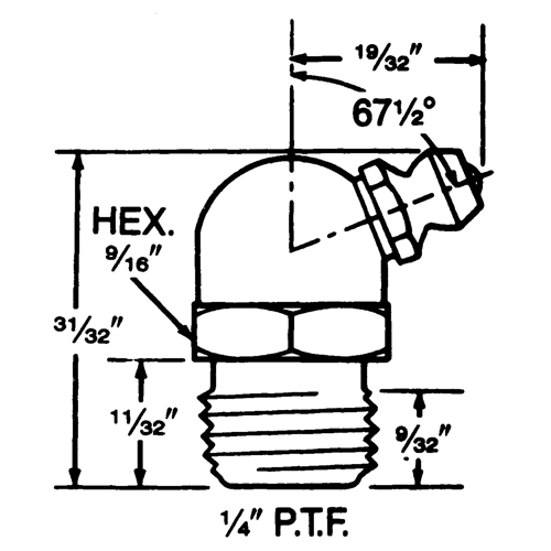 Raccord, Filetage de 1/4" Duraquip Inc
