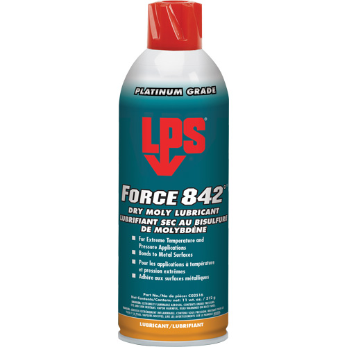 Lubrifiant sec au Moly Force 842°, Canette a&eacute;rosol Duraquip Inc