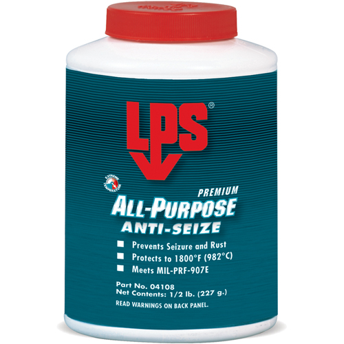 All-Purpose Anti-Seize, 1/2 lbs., Bottle, 1800°F (982°C) Max. Temp Duraquip Inc