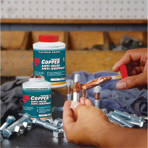 Copper Anti-Seize, 1/2 lbs., Bottle, 1800°F (982°C) Max Temp. Duraquip Inc