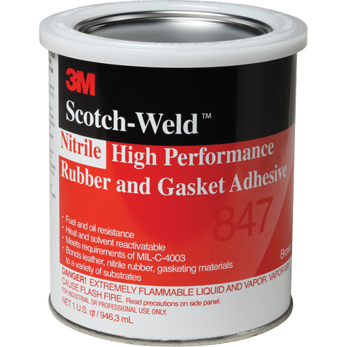 Rubber & Gasket Sealant, Can, Brown Duraquip Inc