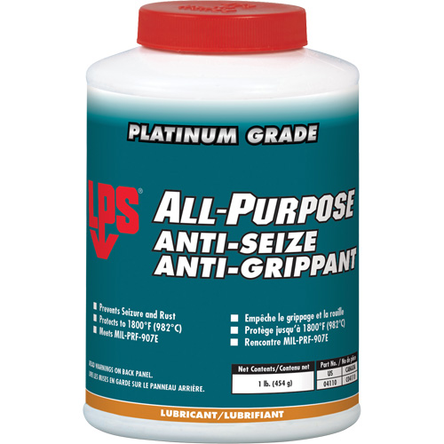 All-Purpose Anti-Seize, 1 lbs., Bottle, 1800°F (982°C) Max. Temp Duraquip Inc
