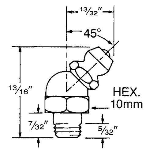 Raccord, Filetage de 6 mm Duraquip Inc