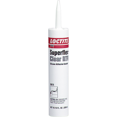 Scellant adh&eacute;sif &agrave; la silicone Superflex RTV, Cartouche, Blanc Duraquip Inc