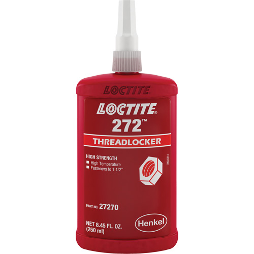 Compos&eacute; de blocage 272 temp&eacute;rature &eacute;lev&eacute;e, Rouge, &eacute;lev&eacute;, 250 ml, Bouteille Duraquip Inc