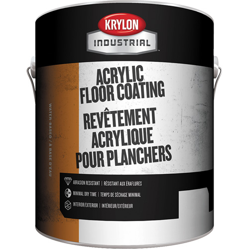 Rev&ecirc;tement industriel pour plancher, 1 gal., &agrave; l'eau, Semi-brillant, Gris Duraquip Inc
