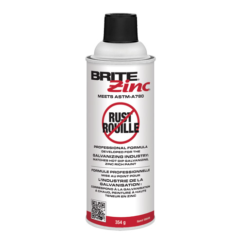 BRITE Zinc&reg; Corrosion Inhibitor, Aerosol Can Duraquip Inc