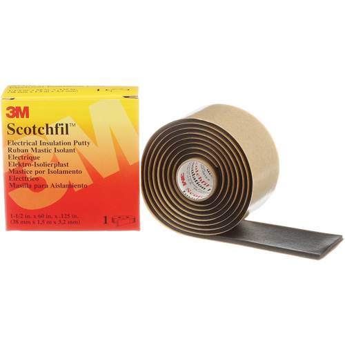 Scotchfil Electrical Insulation Putty, Roll, Black Duraquip Inc