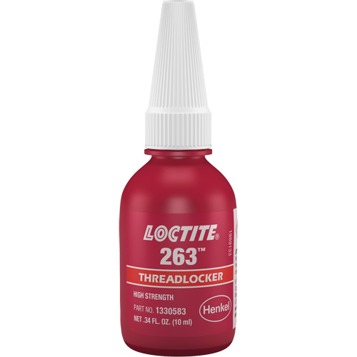 Compos&eacute; de blocage 263 s&eacute;chage rapide, Rouge, &eacute;lev&eacute;, 10 ml, Bouteille Duraquip Inc