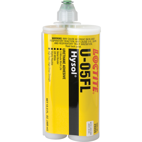 Adh&eacute;sif ur&eacute;thane Hysol U-05FL, Deux composants, Cartouche double, 622 g, Blanc cass&eacute; Duraquip Inc