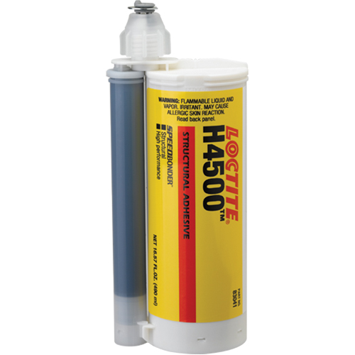 Adh&eacute;sif structural Speedbonder H4500, Deux composants, Cartouche double, 678 g, Gris Duraquip Inc