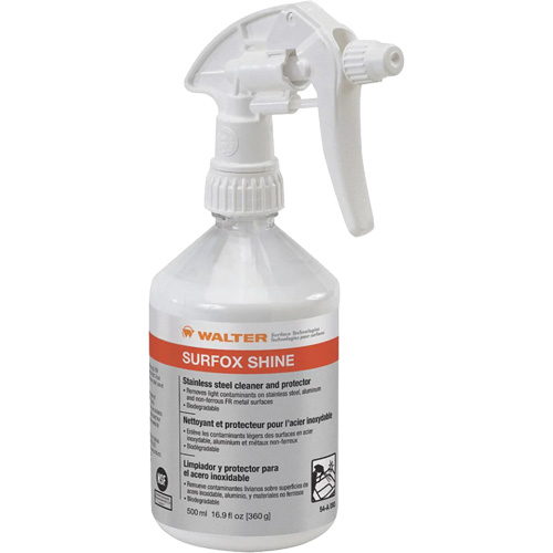 SURFOX Shine Stainless Steel Cleaner & Protector, 500 ml, Trigger Bottle Duraquip Inc