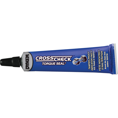 P&acirc;te indicatrice inviolable Cross-Check Torque Seal, 1 liq. oz., Tube, Bleu Duraquip Inc