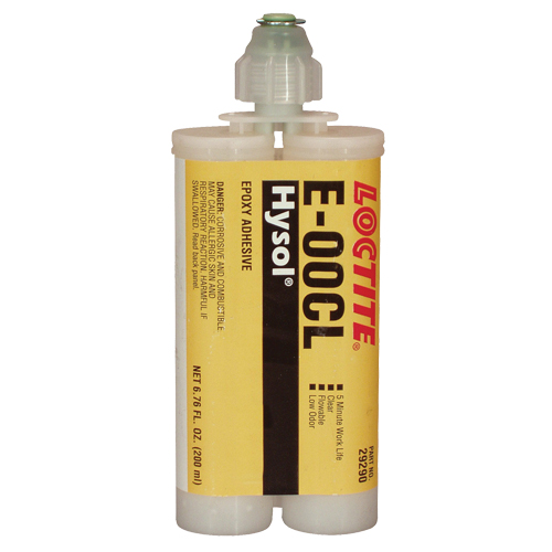 E-00CL Structural Adhesives, 200 ml, Dual Cartridge, Two-Part, Clear Duraquip Inc