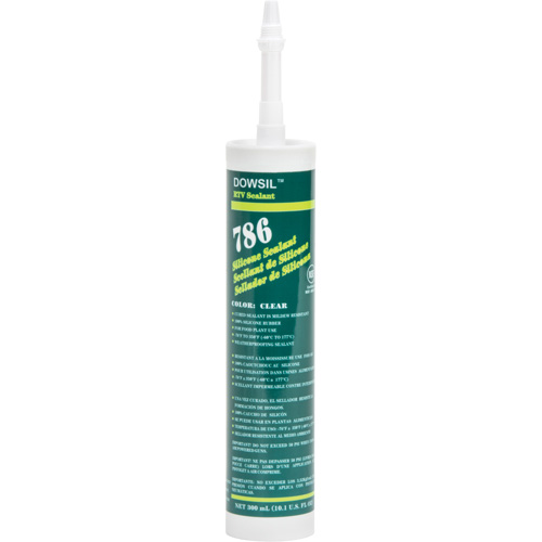 Silicone Sealant, 300 ml, Cartridge, Clear Duraquip Inc