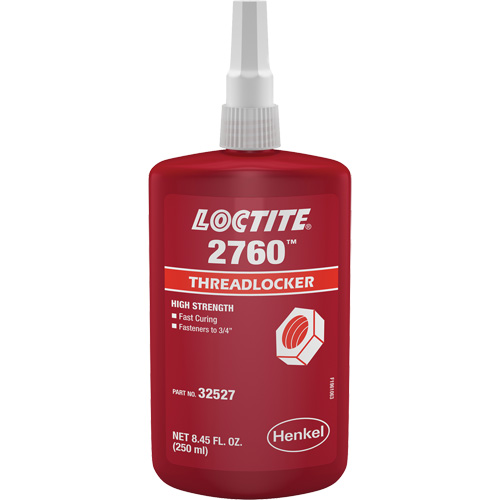 Compos&eacute; de blocage 2760, Rouge, &eacute;lev&eacute;, 250 ml, Bouteille Duraquip Inc