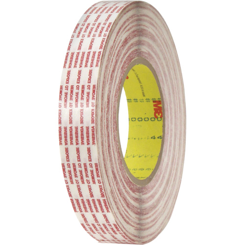 Double-Coated Tape, Polypropylene, 13 mm (1/2") W x 110 m (360') L, 6 mils Thick Duraquip Inc