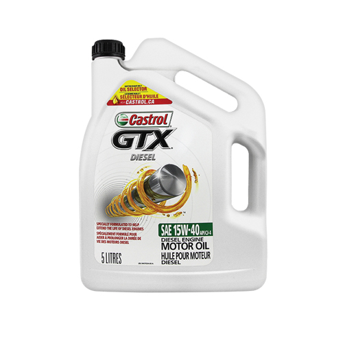 Huile pour moteur diesel 15W40 GTX, 5 L, Cruche Duraquip Inc