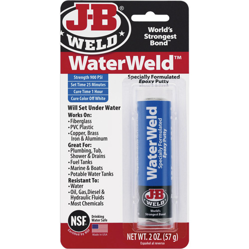 WaterWeld Epoxy, 2 oz., Stick, Off-White Duraquip Inc