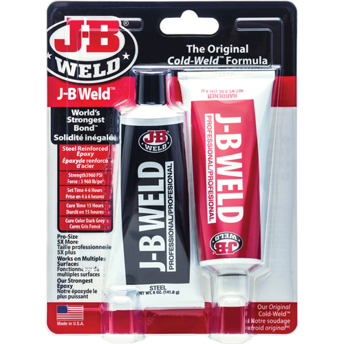 Colle &eacute;poxyde J-B Weld, Deux composants, Tube, 10 oz, Gris Duraquip Inc