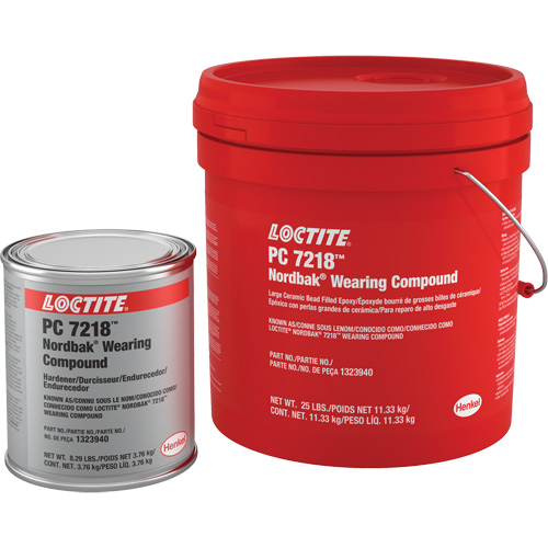 Compos&eacute; anti-usure 7218, 25 lb, Seau, Deux composants, Gris Duraquip Inc