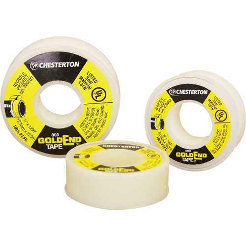 GoldEnd PTFE Sealing, Tape, 1/2" x 540", -240° C - 260° C/-400° F - 500° F Duraquip Inc