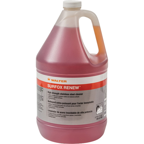 Surfox Renew Stainless Steel Cleaner, 3.78 L, Gallon Duraquip Inc