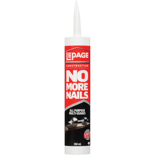 Adh&eacute;sif de construction multi-usages No More Nails Duraquip Inc