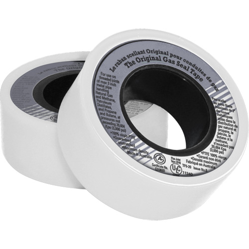 PTFE Thread Sealant Tape, 480" L x 3/4" W, White Duraquip Inc
