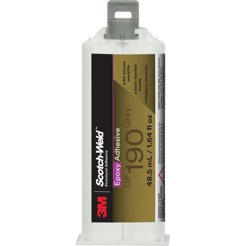 Adh&eacute;sif &eacute;poxyde DP190 Scotch-Weld, 1,64 liq. oz., Cartouche, Deux composants, Gris Duraquip Inc