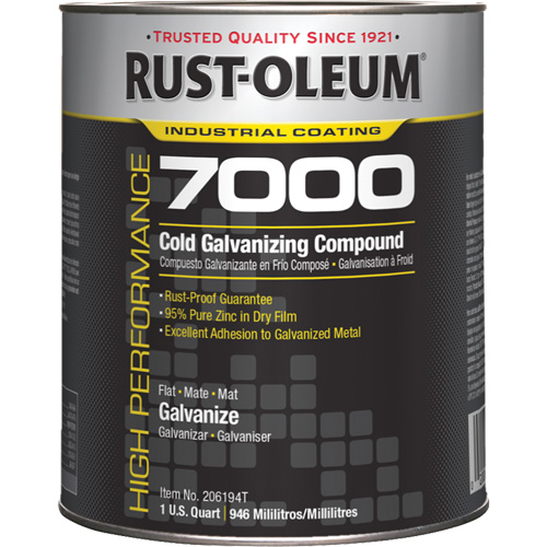 Compos&eacute; de galvanisation &agrave; froid performant du syst&egrave;me 7200, Canette Duraquip Inc