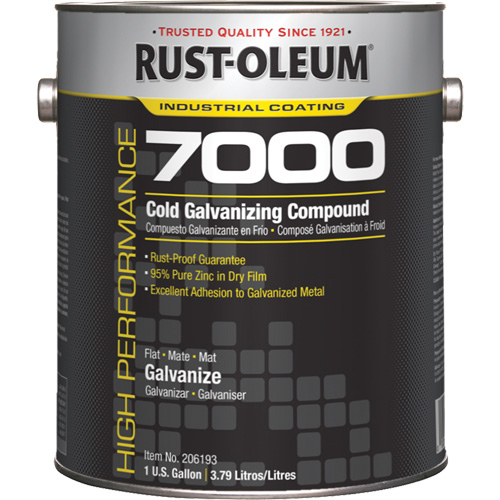 Compos&eacute; de galvanisation &agrave; froid performant du syst&egrave;me 7200, Gallon Duraquip Inc