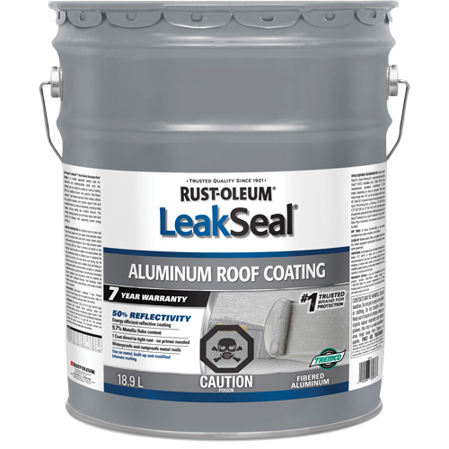Rev&ecirc;tement de toit en aluminium 7 ans LeakSeal Duraquip Inc