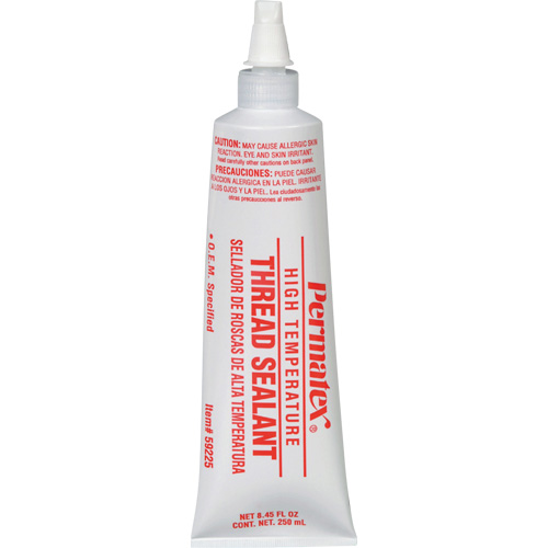 Scellant pour filetage haute temp&eacute;rature, Tube, 250 ml, -54° C - 204° C/-65° F - 400° F Duraquip Inc