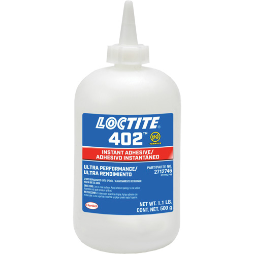 402 Instant Adhesive, Clear, Bottle, 500 g Duraquip Inc