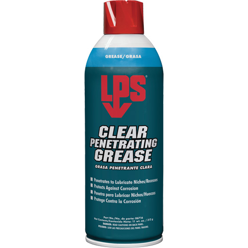 Clear Penetrating Grease, 11 oz., Aerosol Can Duraquip Inc