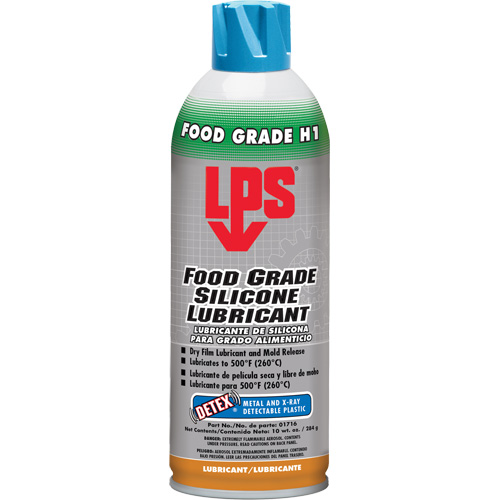 Detex&reg; Food Grade Silicone Lubricant, Aerosol Can Duraquip Inc