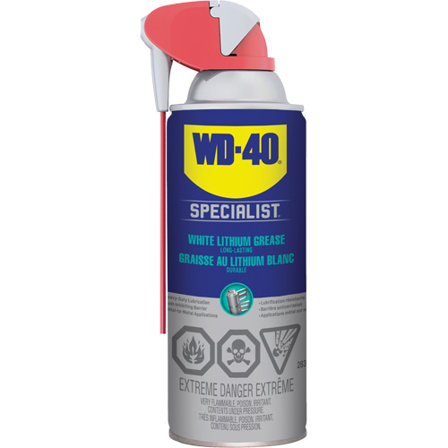 Specialist&reg; High-Performance White Lithium Grease, Aerosol Can Duraquip Inc