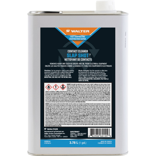 SLAP SHOT Contact Cleaner, Jug Duraquip Inc