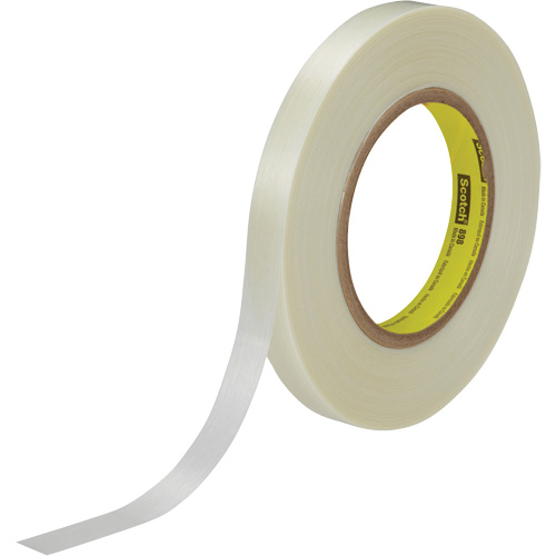 Ruban renforc&eacute; de filaments Scotch, &eacute;paisseur 6,6 mils, 9 mm (0,35") x 55 m (180')  Duraquip Inc