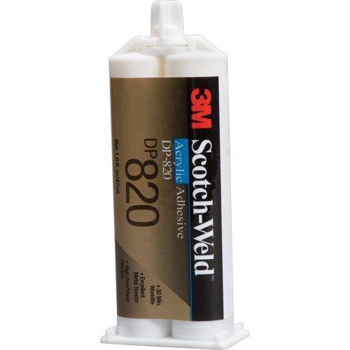Adh&eacute;sif acrylique Scotch-Weld, Deux composants, Cartouche double, 1,6 oz liq., Blanc cass&eacute; Duraquip Inc